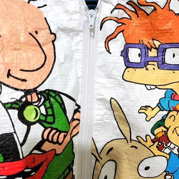 COPY - Vintage 90's Nickelodeon Tyvek windbreaker. Size adult small. - Picture 12 of 14